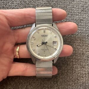 Seiko Sportsmatic Watch in silver